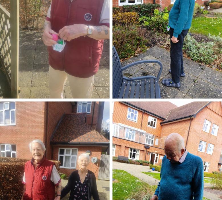 residents looking for their Easter Eggs