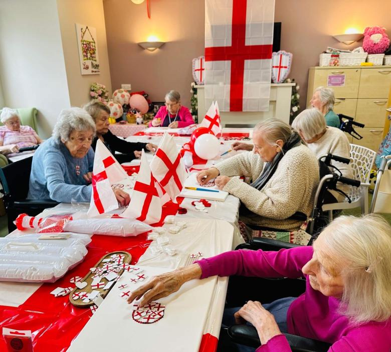 St George's residents enjoy themed crafts accompanied by cheese and wine