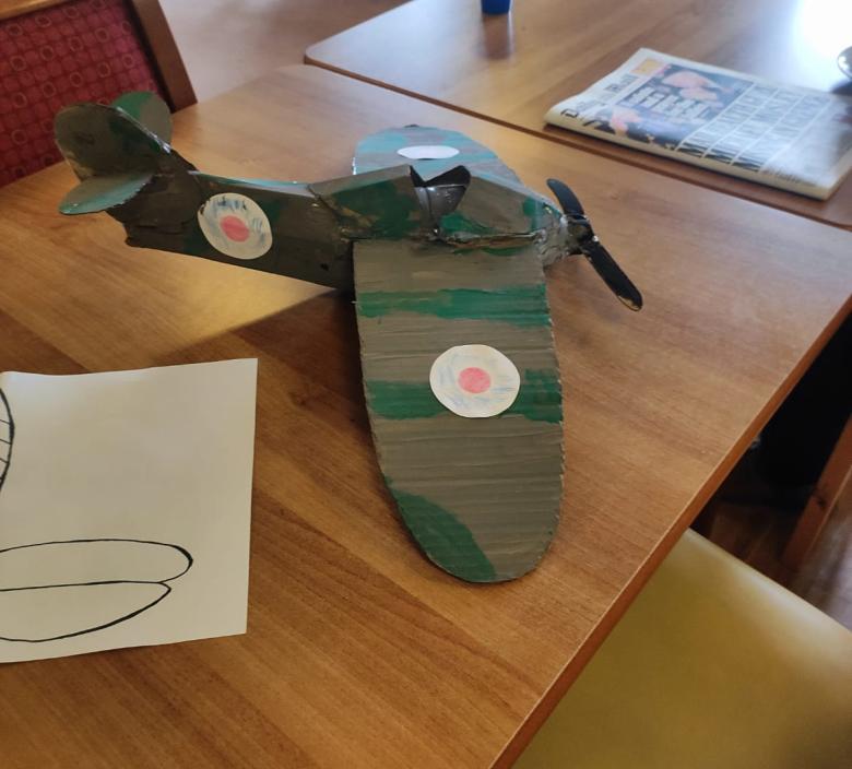 model spitfire made by residents