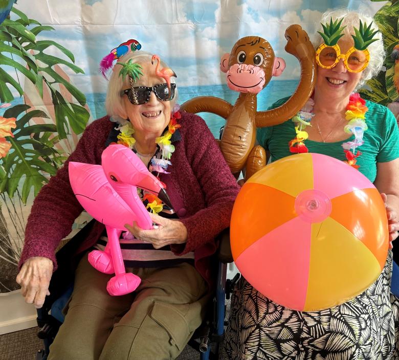 residents enjoying their "trip to Hawaii"