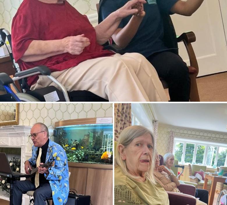 residents enjoying Neil Turner