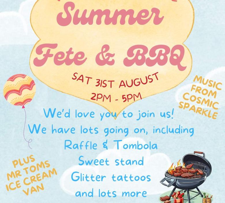 Come and enjoy our summer fete and BBQ