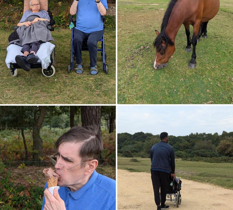 Matt and Colin enjoying their day out