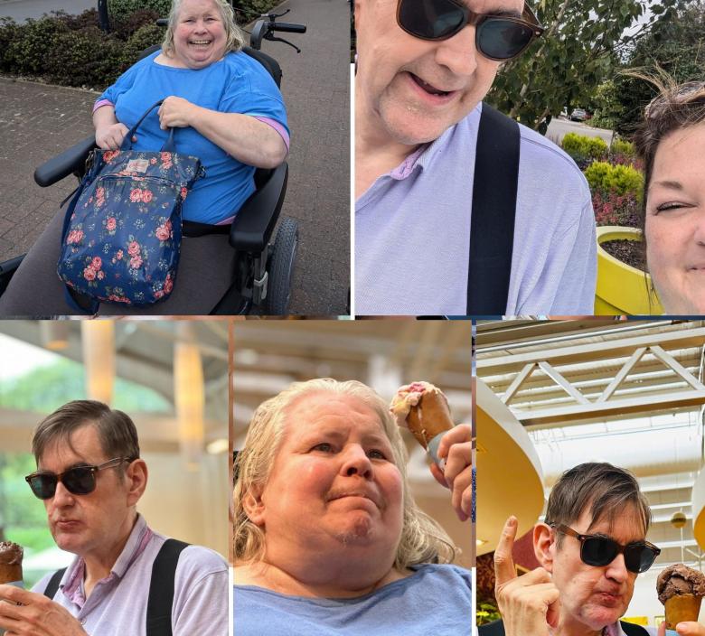 Matt and Julia enjoying their day out