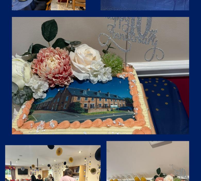 A collage of photos celebrating Magdalen House 10th anniversary of its Day Centre