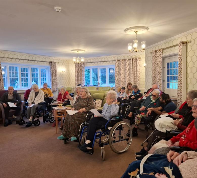 New Forest Residents being entertained by Neil Turner