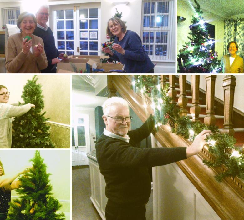 Christmas Tree Decorating by residents families