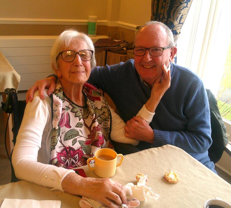 Residents and families enjoyed Brew Monday in aid  of the Samaritans