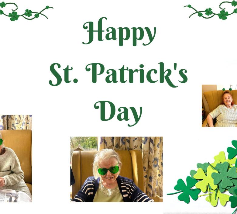 Residents enjoying St Patricks Day