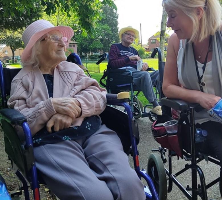 Residents enjoying Itter Park
