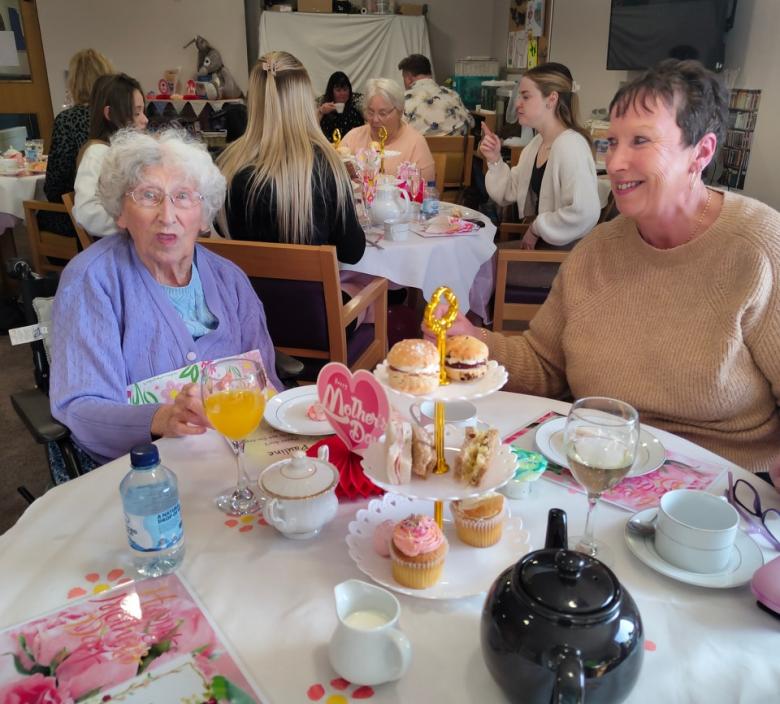 residents celebrating Mother's Day