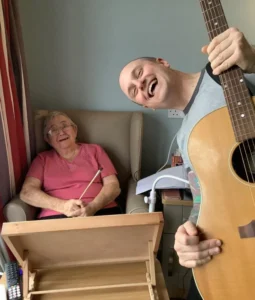 Bennie Sings at olive tree house
