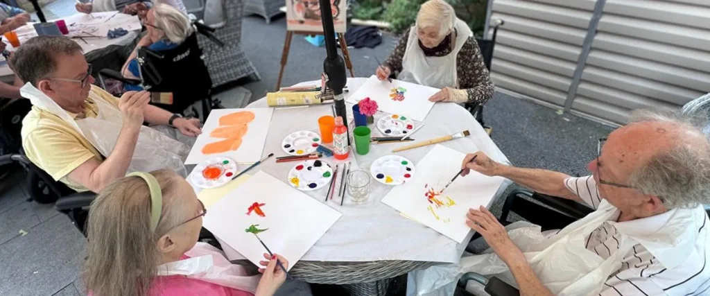 Breath and Brush Art Therapy at Blossom Fields