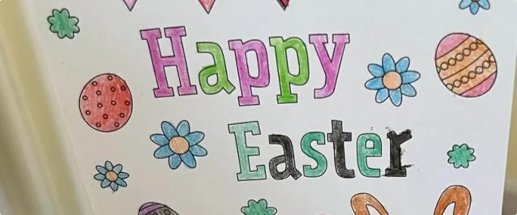 Happy Easter at cherry blossom