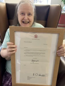 Letter From The King for Blossom Fields' Resident
