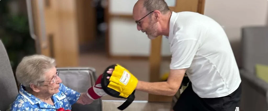 Never Too Old! Blossom Fields Residents Become Boxers!