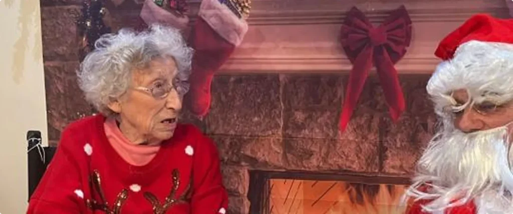 Santa visits Cherry Blossom Care Home