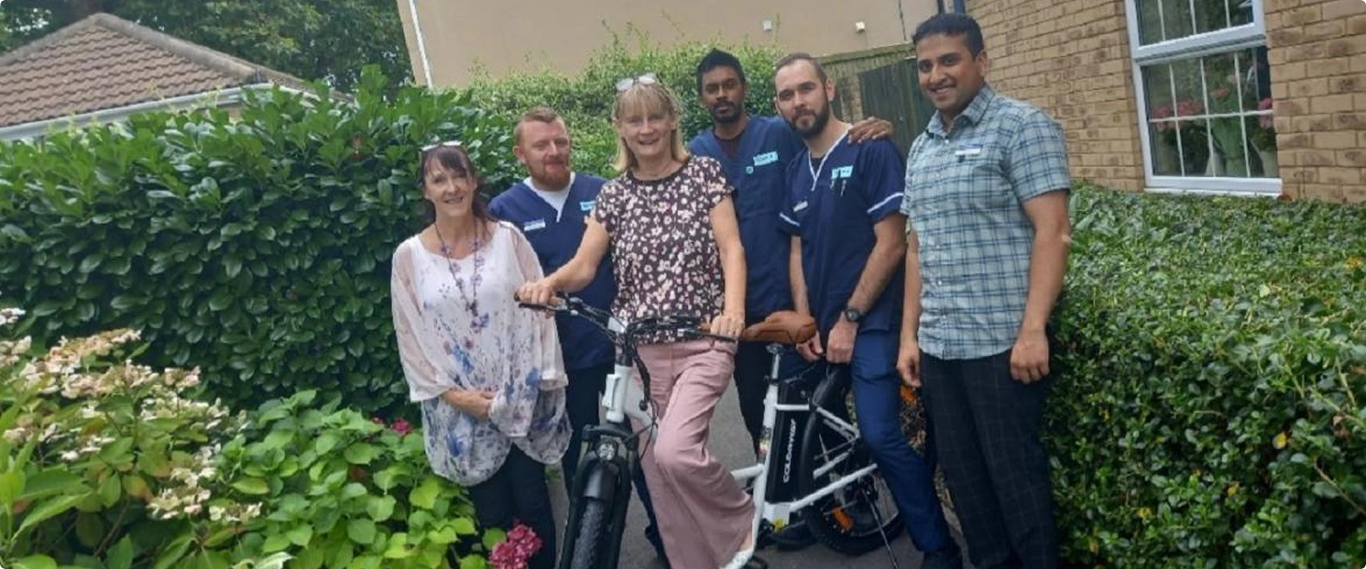 Blossom field's team awarded an electric pool bike
