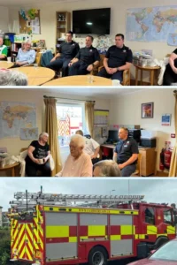 Cherry Blossom welcomes the fire brigade