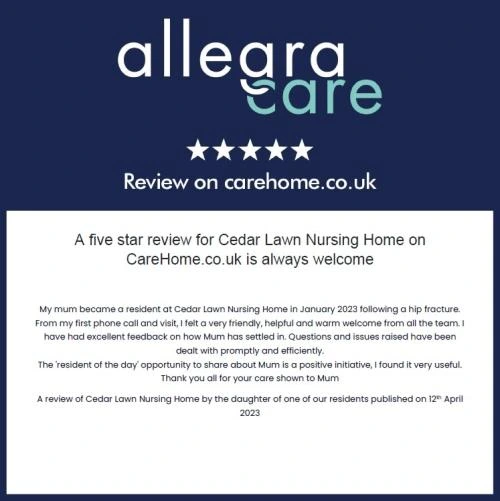 Cedar lawn five star
