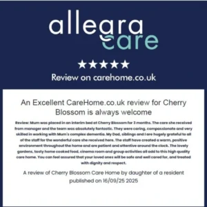 Excellent Review for Cherry Blossom