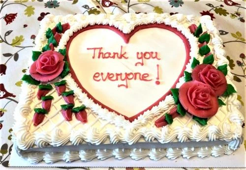 New forest thankyou cake