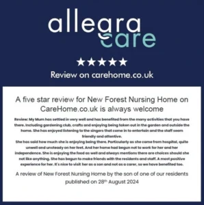 New forest glowing five star review