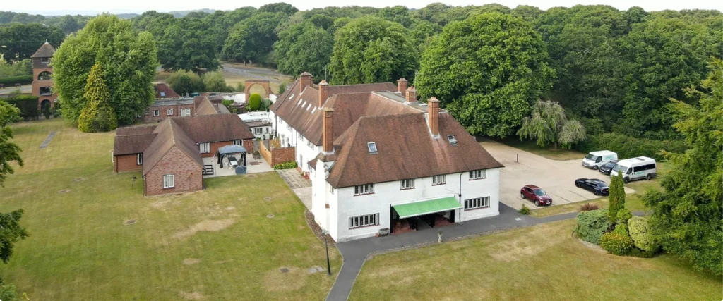 New forest nursing home drone shot