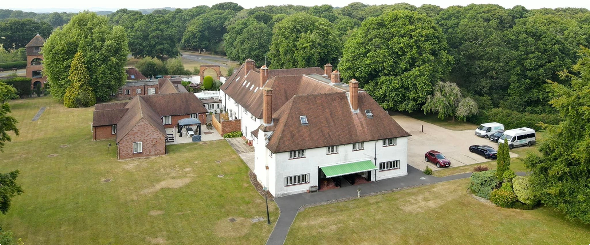 New forest nursing home drone shot