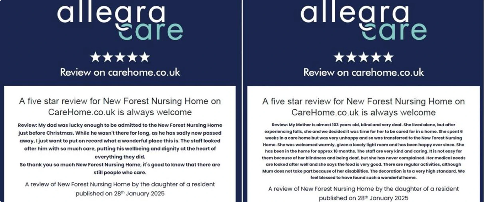 Two glowing reviews