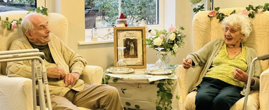 Two Couples at Allegra Care Celebrate Wedding Anniversary