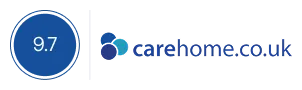 9.7 care home rating logo
