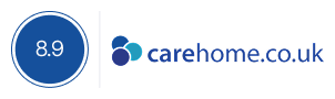 8.9 care home rating logo