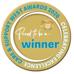 Award at the Care and Support South West awards