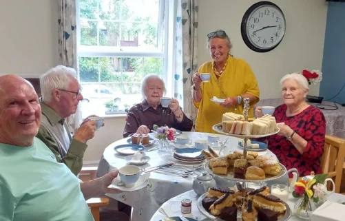 Afternoon tea at blossom fields