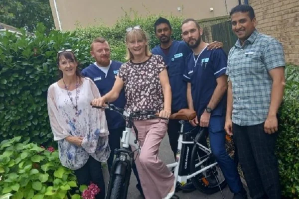 Blossom field's team awarded an electric pool bike